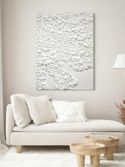 Lienzos|Jarrones>Malerifabrikken Cuadro en lienzo pintado a mano en 3D Organic