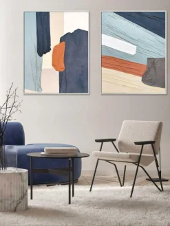 Lienzos|Jarrones>Agave Cuadro en lienzo pintado a mano con marco Fabrics