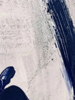 Lienzos|Jarrones></noscript>Agave Cuadro en lienzo pintado a mano Blue Stroke