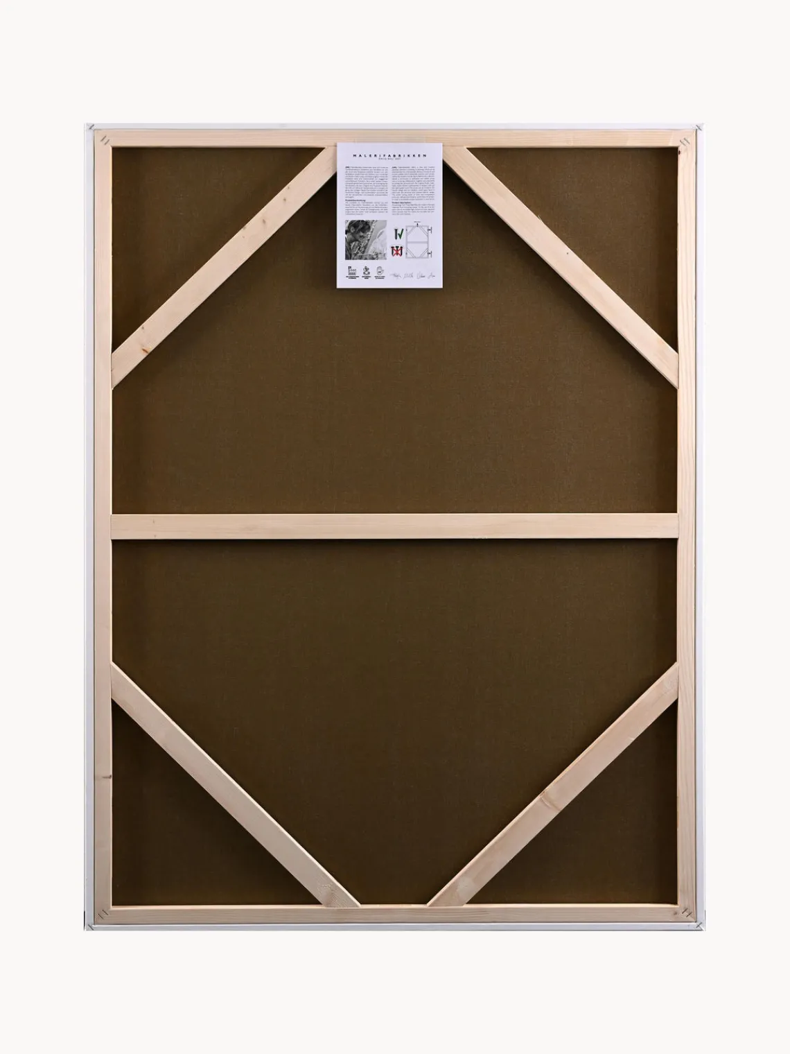 Jarrones|Decoración De Pared>Malerifabrikken Cuadro en lienzo pintado a mano Light Line, marco de madera