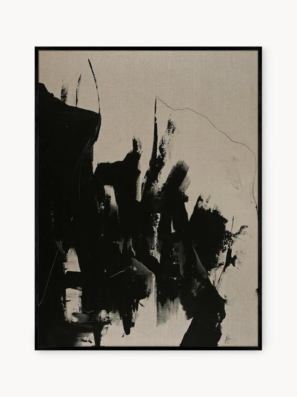 Best Cuadro en lienzo pintado a mano Without, marco de madera Jarrones|Decoración De Pared