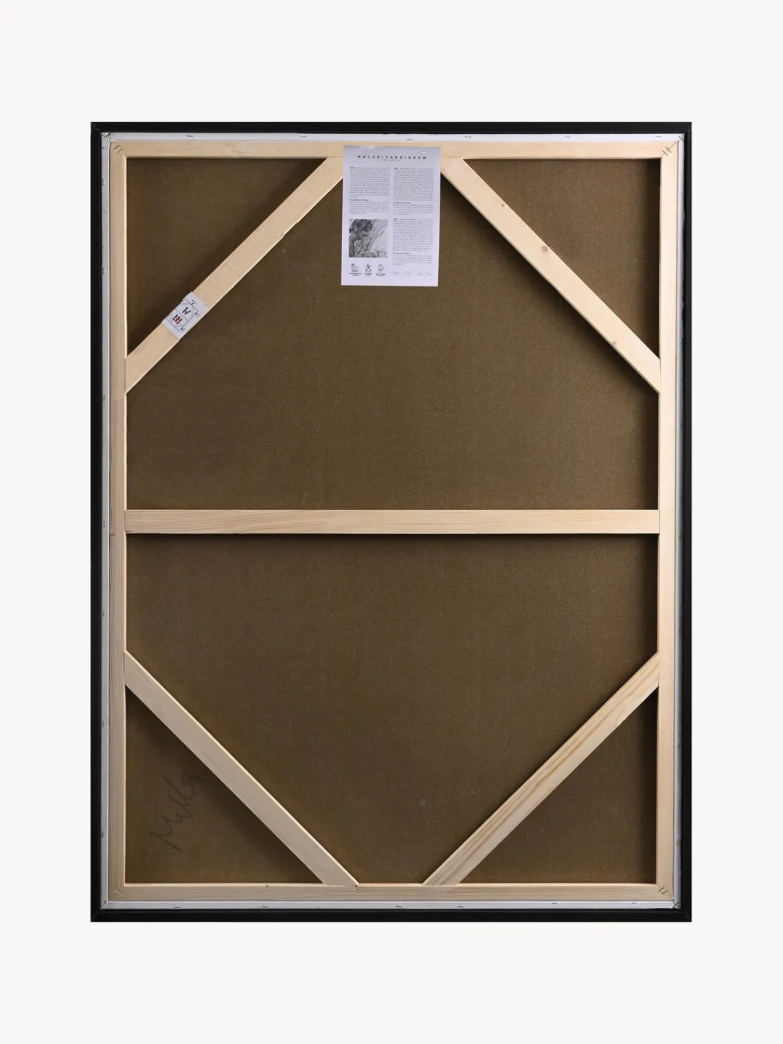 Best Cuadro en lienzo pintado a mano Without, marco de madera Jarrones|Decoración De Pared