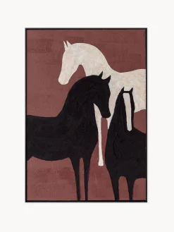 Lienzos|Jarrones>Agave Cuadro en lienzo pintado a mano Blend, marco de madera