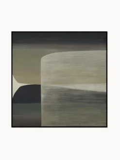 Clearance Cuadro en lienzo pintado a mano Kubrick, marco de madera Lienzos|Jarrones