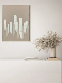 Lienzos|Decoración De Pared></noscript>Agave Cuadro en lienzo pintado a mano Upside, marco de madera