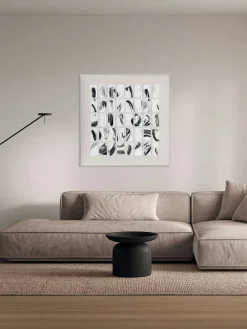 Lienzos|Jarrones>Agave Cuadro en lienzo pintado a mano Peirce, marco de madera