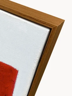 Lienzos|Jarrones></noscript>Agave Cuadro en lienzo pintado a mano Racing Red, marco de madera