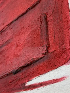 Lienzos|Jarrones></noscript>Agave Cuadro en lienzo pintado a mano Racing Red, marco de madera