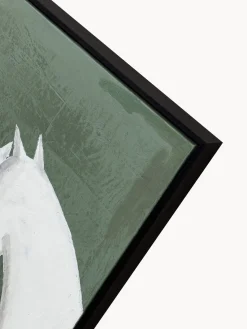 Lienzos|Jarrones></noscript>Agave Cuadro en lienzo pintado a mano Contrast, marco de madera