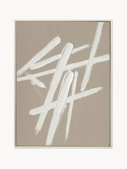 Lienzos|Jarrones>Agave Cuadro en lienzo pintado a mano Cross, marco de madera