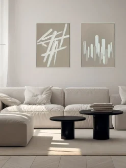 Lienzos|Jarrones>Agave Cuadro en lienzo pintado a mano Cross, marco de madera