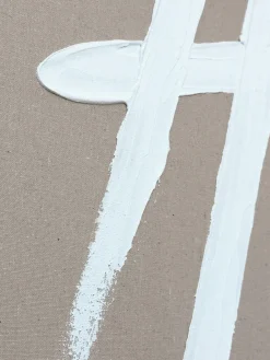 Lienzos|Jarrones></noscript>Agave Cuadro en lienzo pintado a mano Cross, marco de madera