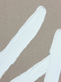 Lienzos|Jarrones></noscript>Agave Cuadro en lienzo pintado a mano Cross, marco de madera