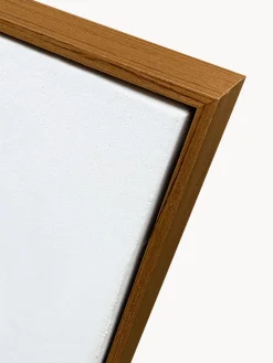 Best Cuadro en lienzo pintado a mano Snorkel Blue, marco de madera Lienzos|Jarrones