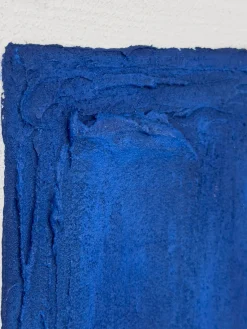 Best Cuadro en lienzo pintado a mano Snorkel Blue, marco de madera Lienzos|Jarrones