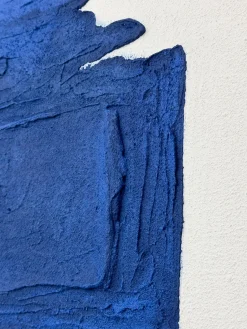 Best Cuadro en lienzo pintado a mano Snorkel Blue, marco de madera Lienzos|Jarrones