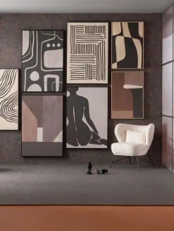 Jarrones|Decoración De Pared>Kare Design Cuadro en lienzo pintado a mano Line