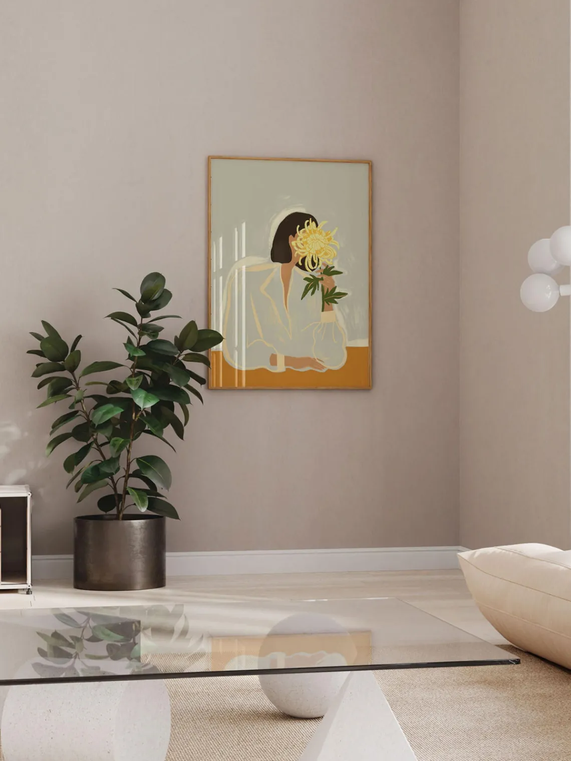 Discount Cuadro enmarcado The Crysanthemum Pósters|Decoración De Pared