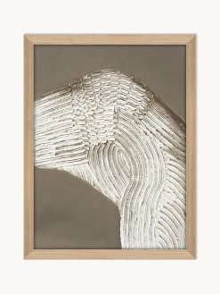 Clearance Cuadro Nordic Art / Raw shape 1 / 30x40 cm / Marco de roble Lienzos|Jarrones