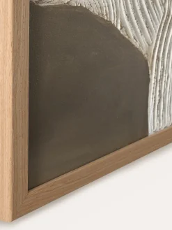 Clearance Cuadro Nordic Art / Raw shape 1 / 30x40 cm / Marco de roble Lienzos|Jarrones