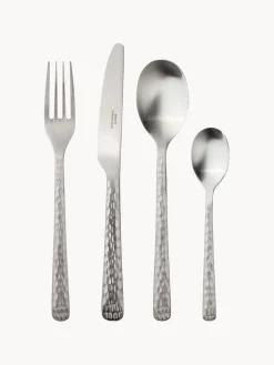 Juego De Cubiertos|Vajillas Completas>Broste Copenhagen Cubertería cepillada mate Hune, 4 comensales (16 pzas.)
