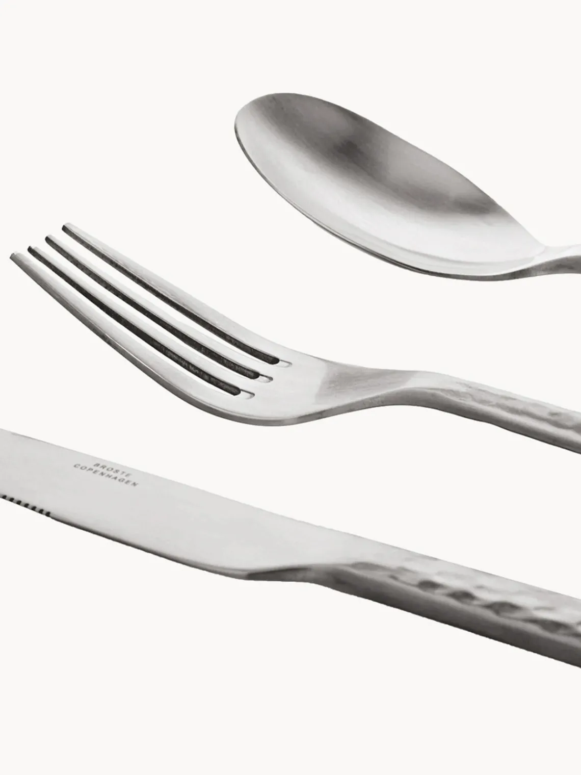 Juego De Cubiertos|Vajillas Completas>Broste Copenhagen Cubertería cepillada mate Hune, 4 comensales (16 pzas.)