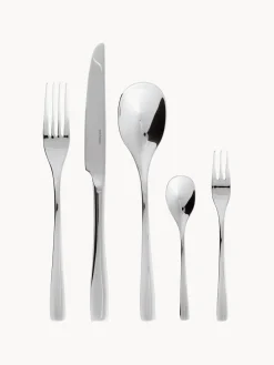 New Cubertería de acero inoxidable Sintesi, 6 comensales, 30 pzas. Juego De Cubiertos|Vajillas Completas