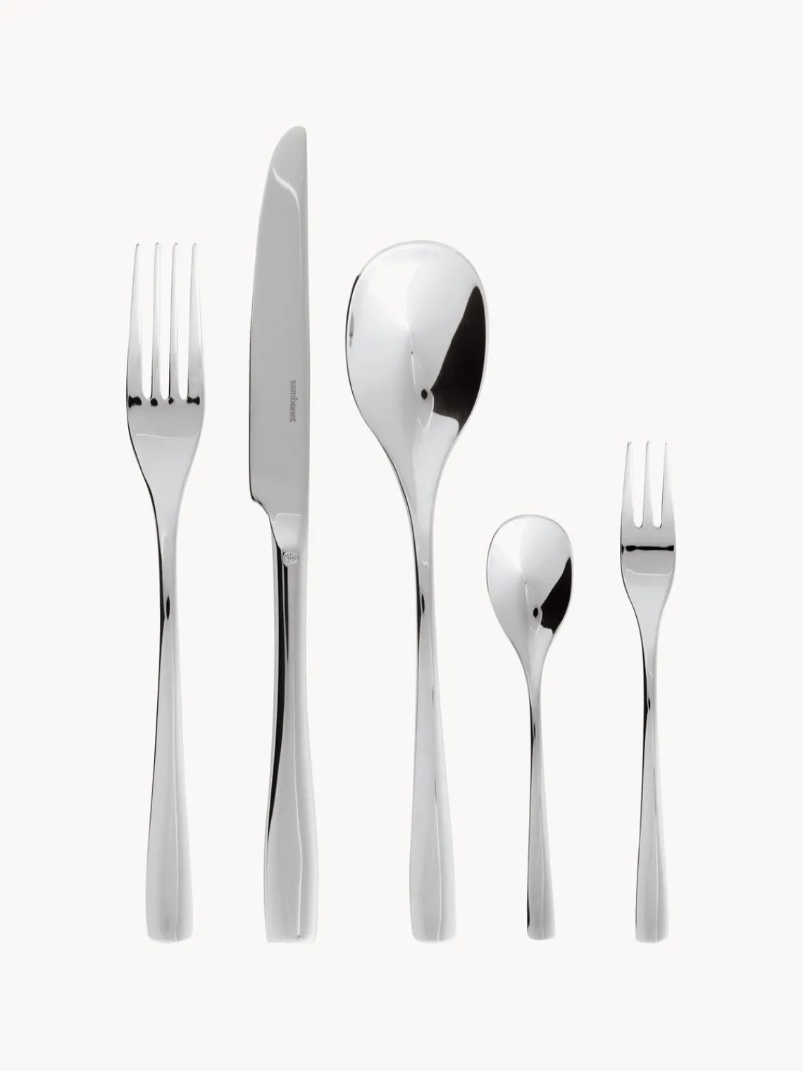 New Cubertería de acero inoxidable Sintesi, 6 comensales, 30 pzas. Juego De Cubiertos|Vajillas Completas