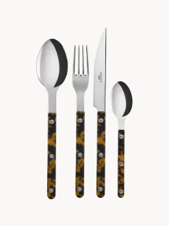 Juego De Cubiertos|Vajillas Completas>Sabre Paris Cubertería de acero inoxidable Bistrot, tamaños diferentes Marrón claro, gris antracita, plateado