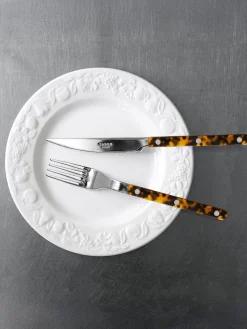 Juego De Cubiertos|Vajillas Completas>Sabre Paris Cubertería de acero inoxidable Bistrot, tamaños diferentes Marrón claro, gris antracita, plateado