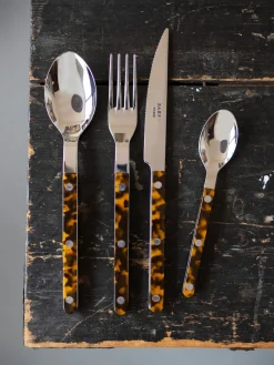 Juego De Cubiertos|Vajillas Completas></noscript>Sabre Paris Cubertería de acero inoxidable Bistrot, tamaños diferentes Marrón claro, gris antracita, plateado