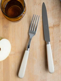 Juego De Cubiertos|Vajillas Completas>Sabre Paris Cubertería de acero inoxidable Pop, tamaños diferentes Blanco crema, plateado
