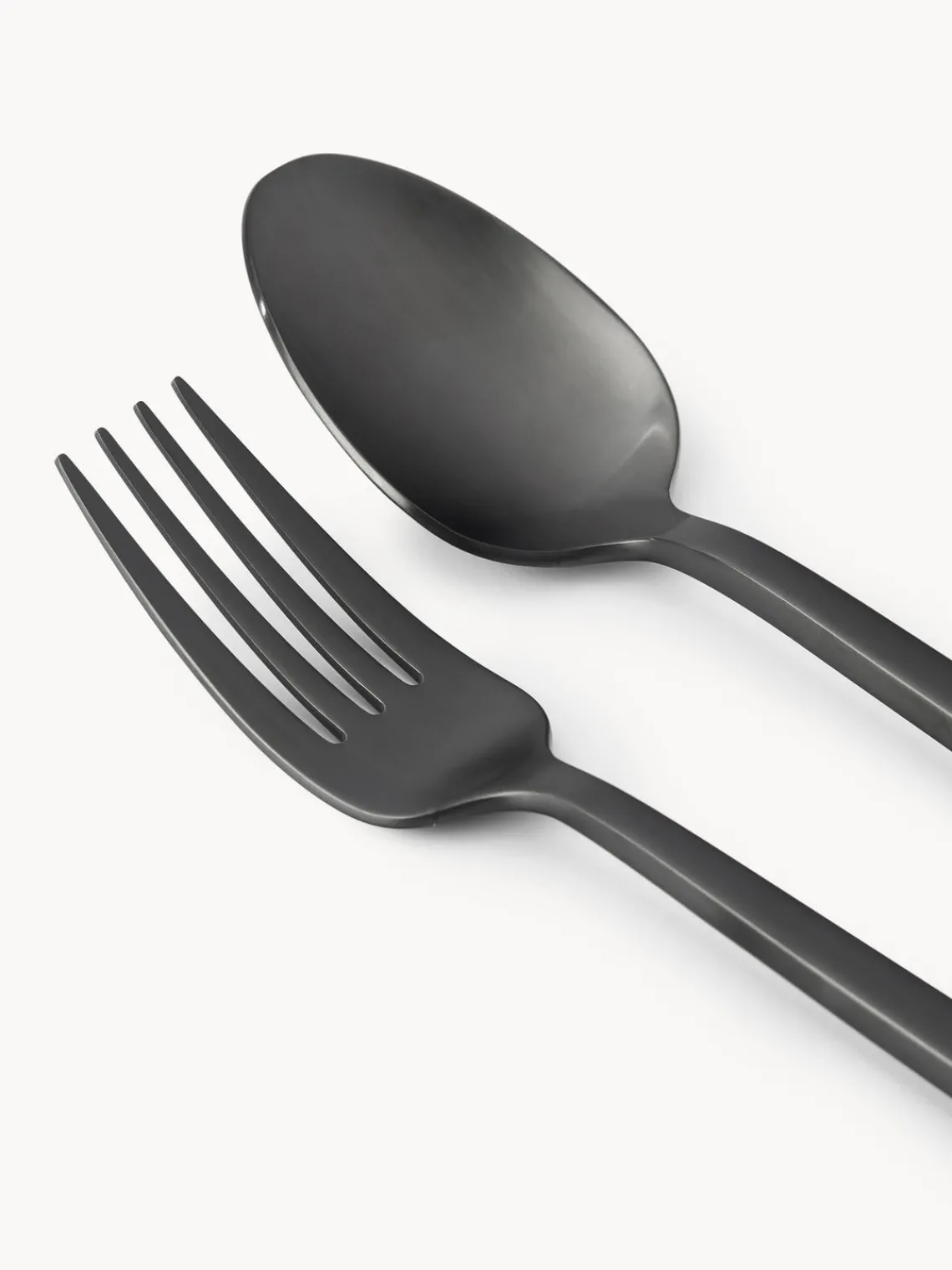 Juego De Cubiertos|Vajillas Completas>Westwing Collection Cubertería mate Shine, tamaños diferentes Negro