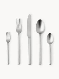 Vajillas Completas|Juego De Cubiertos>Westwing Collection Cubertería mate Shine, tamaños diferentes Plateado mate