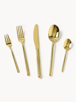 Juego De Cubiertos|Vajillas Completas>Westwing Collection Cubertería muy pulida Loretta, tamaños diferentes Dorado pulido