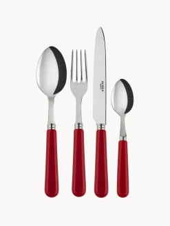 Juego De Cubiertos|Vajillas Completas>Sabre Paris Cubertería Pop, tamaños diferentes Rojo, plateado