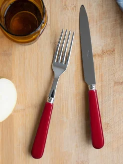 Juego De Cubiertos|Vajillas Completas>Sabre Paris Cubertería Pop, tamaños diferentes Rojo, plateado