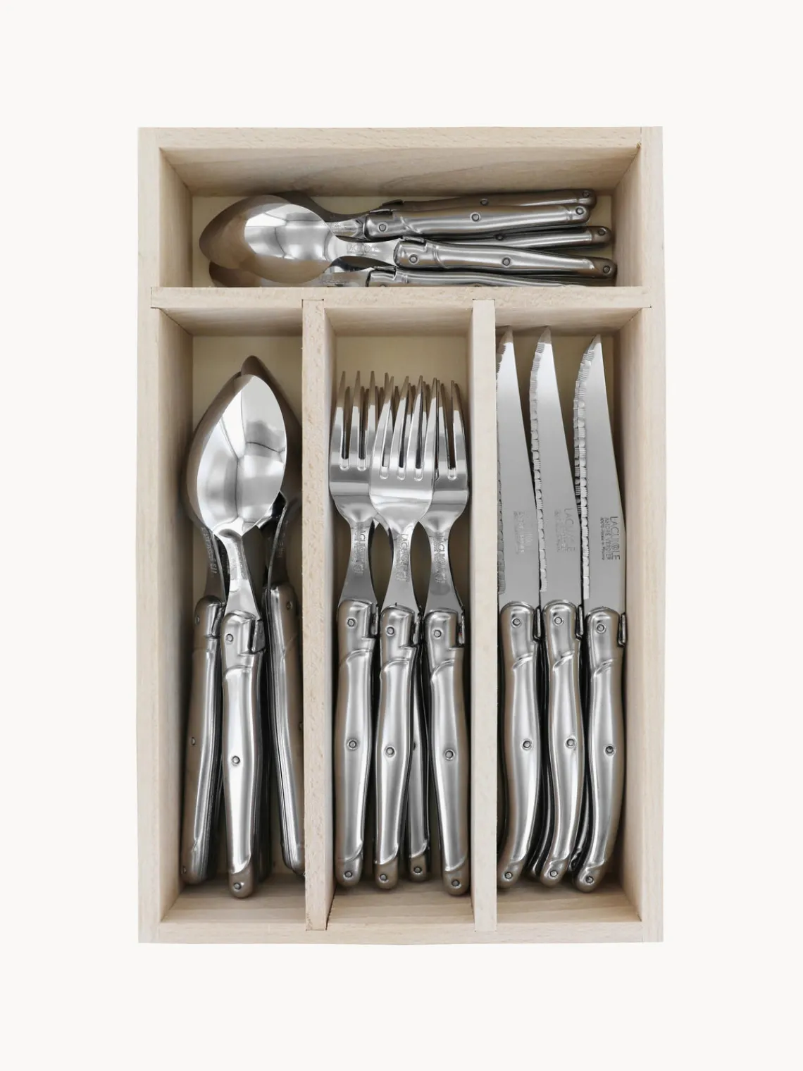 Best Cubertería pulida Debutant Inox, 6 comensales (24 pzas.) Juego De Cubiertos|Vajillas Completas