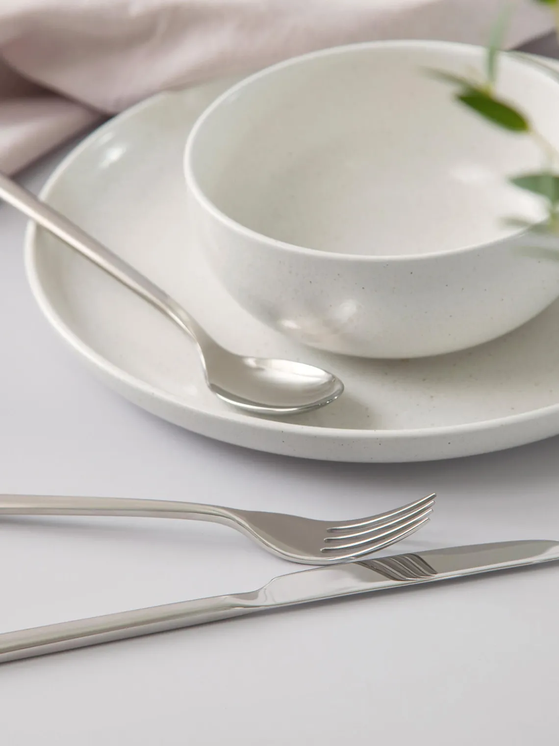 Hot Cubertería pulida espejo Still, 4 comensales (16 pzas.) Juego De Cubiertos|Vajillas Completas