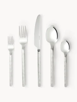 Discount Cubertería pulida martillada Miles, 4 comensales (20 pzas.) Juego De Cubiertos|Vajillas Completas