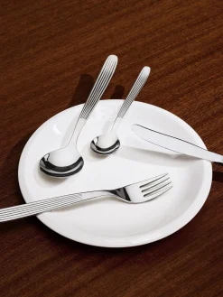 Hot Cubertería pulida Scandia, 4 comensales (16 pzas.) Juego De Cubiertos|Vajillas Completas