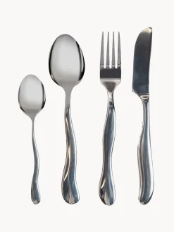 Juego De Cubiertos|Vajillas Completas>byon Cubertería satinada martillada Waverly, 4 comensales (16 pzas.)
