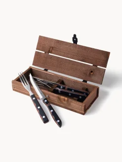 Cubiertos de bistec con caja Old Farmer, tamaños diferentes Cubiertos De Servir|Vajillas Completas