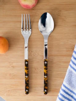 Cuchillos De Cocina Y Bloques|Cuchillos De Queso>Sabre Paris Cubiertos para ensalada de acero inoxidable Bistrot