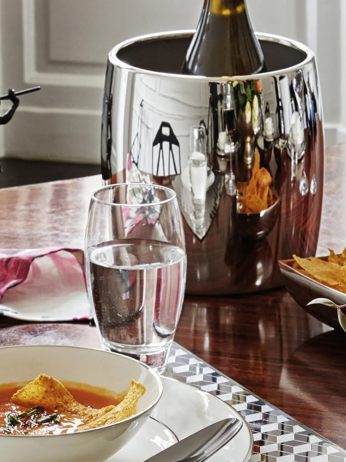 Accesorios De Bar|Vajillas Completas>Sambonet Cubitera botellas de acero inoxidable Sphera