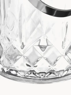 Accesorios De Bar|Vajillas Completas></noscript>Aida Cubitera pequeña con relieve de cristal y pinzas Harvey