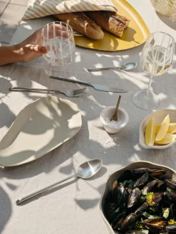 Cuchara cepillada mate artesanal Sletten Cubiertos Individuales|Juego De Cubiertos