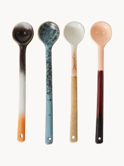 Cubiertos Individuales|Juego De Cubiertos>HKLIVING Cucharas artesanales con esmalte reactivo 70s