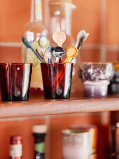 Juego De Cubiertos|Vajillas Completas>HKLIVING Cucharas artesanales con esmalte reactivo 70s