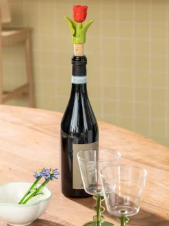 Cubiertos Individuales|Juego De Cubiertos>&k Amsterdam Cucharas artesanales de vidrio borosilicato Flora, 2 uds. Verde oscuro, azul, amarillo